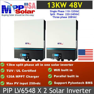 MPP Solar LVX6048 Hybrid Solar Inverter Split Phase 120V/240V Output