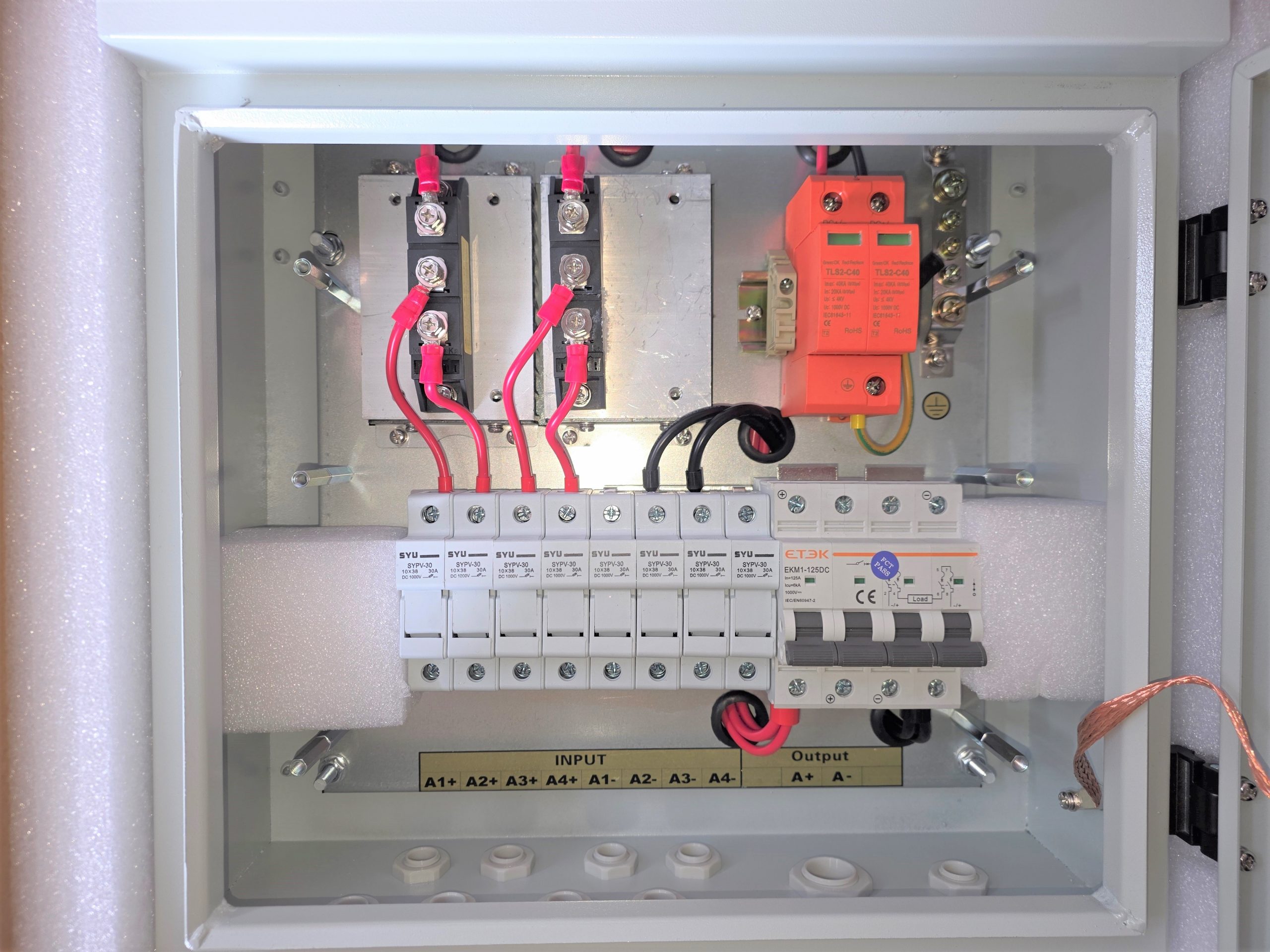 4-1 Solar Panel Combiner Box - 4 circuits to 1 (1 x 63A max output) Version 3 Improved, ltd stock. - Image 6