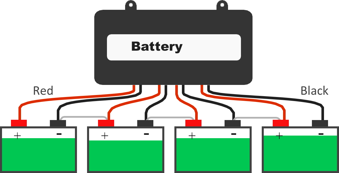 battery equalizer battery balancer for 4pcs 12V battery connected in series  for 48V battery system solar system