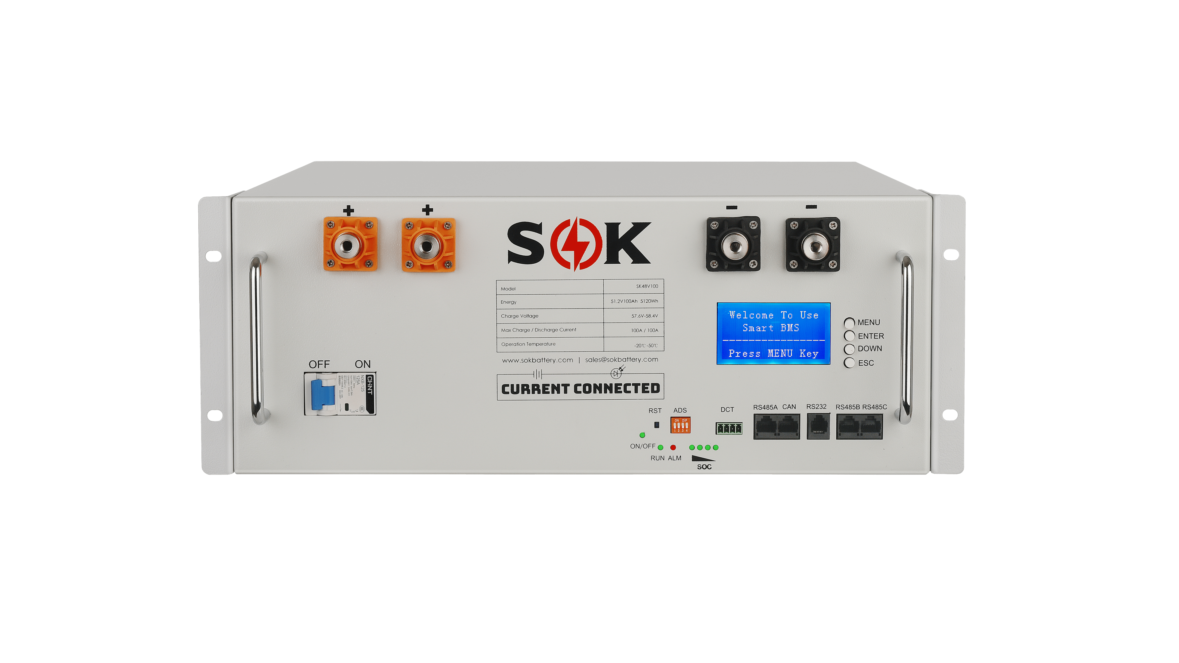 Complete SOK LiFePO4 Server Rack Battery 25.6kwh Kit, Bundle + Save –  Watts247 Wholesale