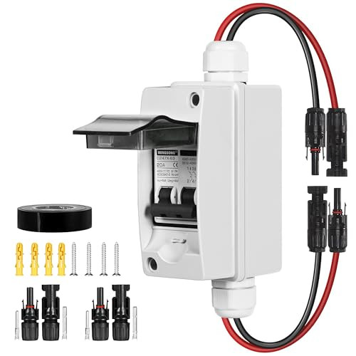 PV Quick Disconnect 2 pole (1 solar circuit) with MC4 - lockable switch included