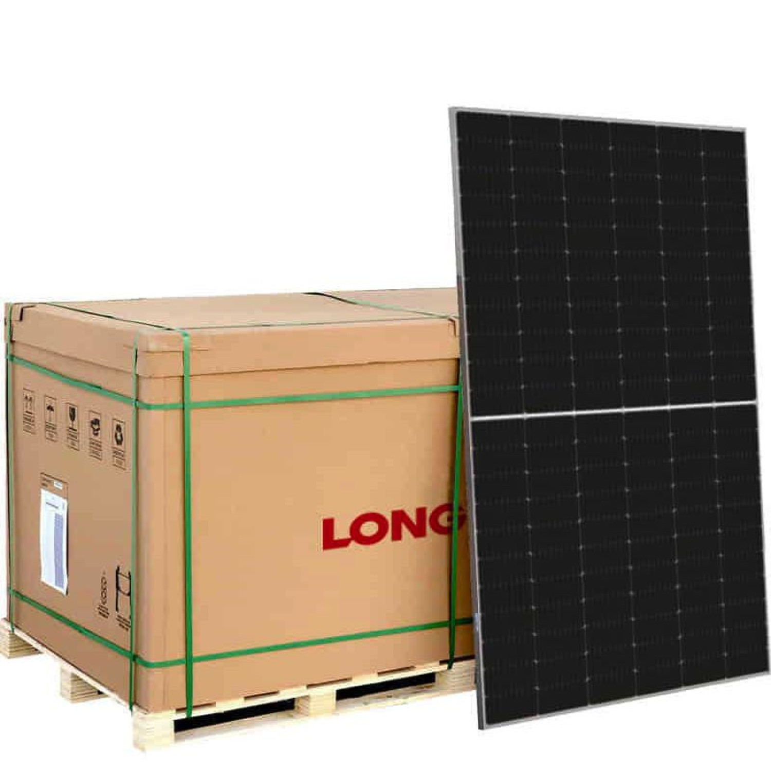 380W Bifacial Module - LONGI Solar LR6-72 HBD 380 M - 13.3kW 35pcs per pallet 26c per watt - very good looking panel clear between cells - Image 2