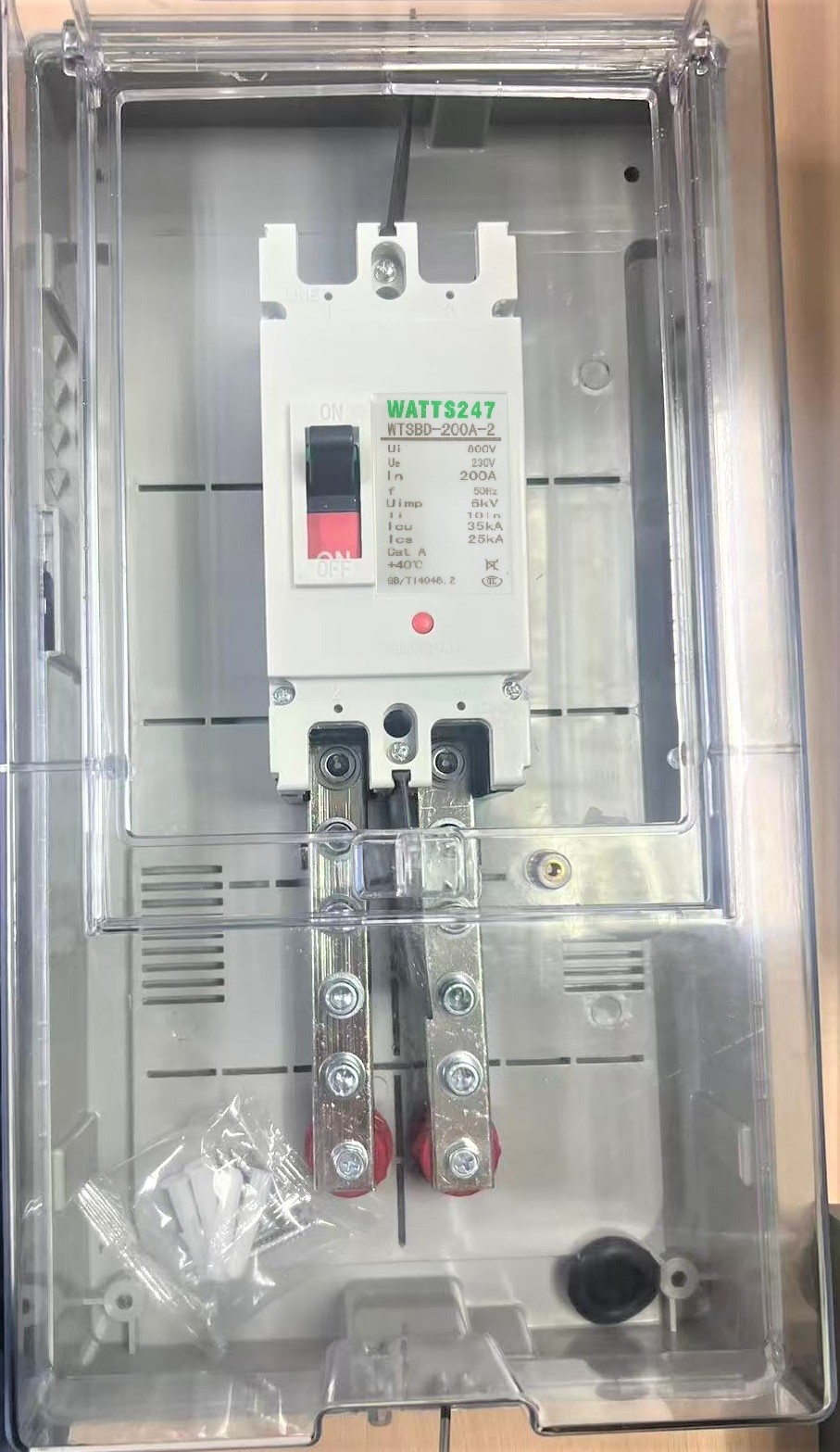 DC Breaker Box Weatherproof Enclosure with BusBar - Excludes Breaker